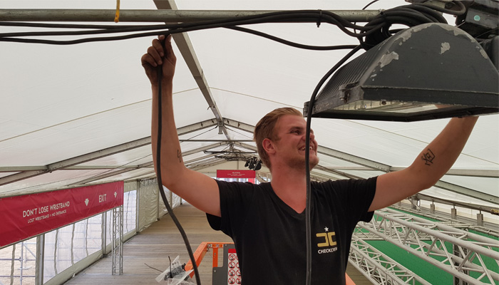 Opbouw medewerker - Pukkelpop - Racor - CheckCrew
